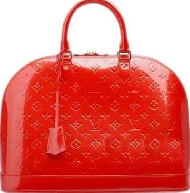 Louis Vuitton Monogram Vernis Alma MM Orange Sunset M93626