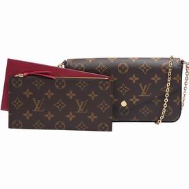 Louis Vuitton Felicie Chain Monogram Canvas Wallet M61276