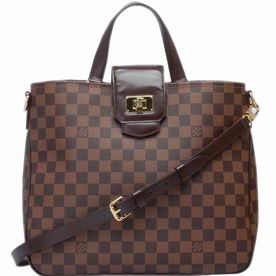 Louis Vuitton Damier Ebene Canvas Top Handle Handbag N41177