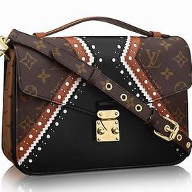 Louis Vuitton Pochette Metis Monogram Canvas Calfskin Shoulder Bag M43488