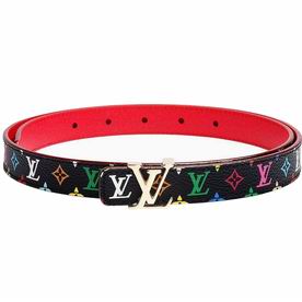 Louis Vuitton Monogram Dark Multicolore Gold Buckle Belt M96830