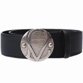 Louis Vuitton 1904 Natural Calfskin Leather Belt Black M9681U