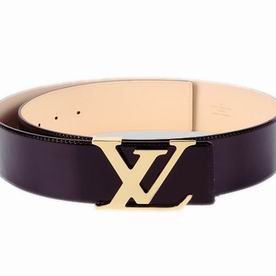 Louis Vuitton Initiales Patent Calfskin Belt Reddish Violet M9809V