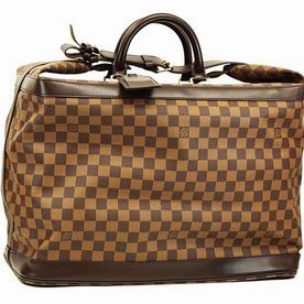 LOUIS VUITTON DAMIER EBENE CANVAS GRIMAUD TRAVEL BAG N41160