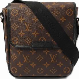 LOUIS VUITTON MONOGRAM MACASSAR CANVAS BASS PM SHOULDER BAG M56717