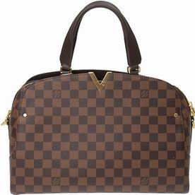 Louis Vuitton Damier Ebene Canvas Kensington Bowling Bag N41505