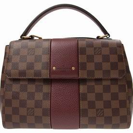 Louis Vuitton Damier Ebène and Taurillon leather Bond Street Bag N64416