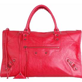 Balenciaga Work Gris Glacé Large Lambskin Tote Aged-Silver G450305