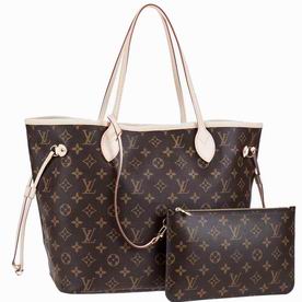 Louis Vuitton Monogram Canvas Neverfull MM Fushcia M40996