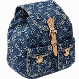 Louis Vuitton Monogram Denim Backpack Sac a Dos Pm M95057