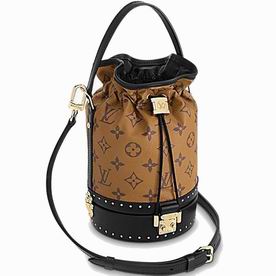 Louis Vuitton Petit Noe Monogram Coating Canvas Cowskin Trim Bag M43511