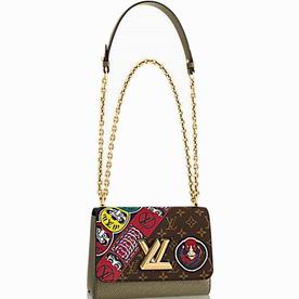 Louis Vuitton Twist Printed Monogram Canvas Chain Bag M43497