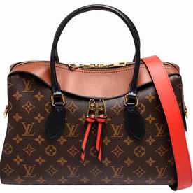 Louis Vuitton Coated Monogram canvas with cowhide Tuileries Caramel M41456