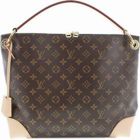 Louis Vuitton Berri Monogram Coated Canvas Cowhide Shoulder Bag M41623