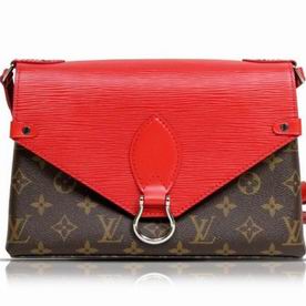 Louis Vuitton Saint Michel Monogram Canvas and Epi Leather Shoulder Bag M44031