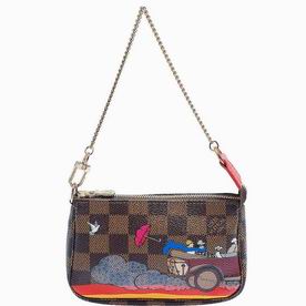 Louis Vuitton Damier Ebene Canvas Mini Pochette Accessoires Evasion N41426