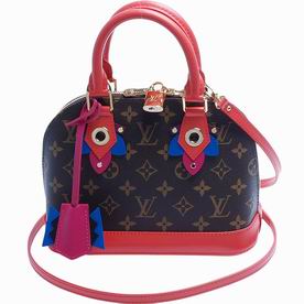 Louis Vuitton Monogram Coated Canvas Alma BB Flamingo M41659