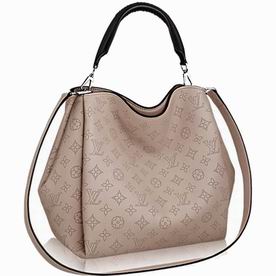 Louis Vuitton Mahina perforated calf leather Babylone PM In Galet M50032