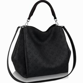 Louis Vuitton Mahina perforated calf leather Babylone PM In Noir M50031