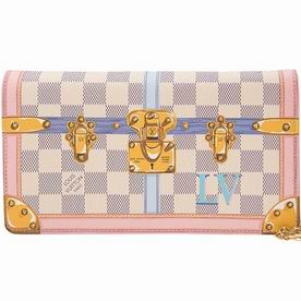 Louis Vuitton Damier Azur Coated Canvas Pochette Weekend Bag N60108
