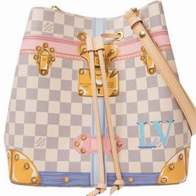Louis Vuitton Printed Damier Azur Coated Canvas Neonoe Bag N41066