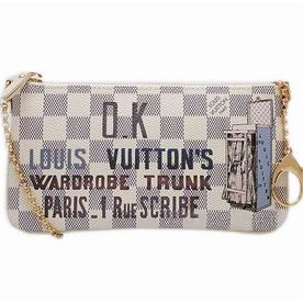 Louis Vuitton Damier Azur Canvas Mini Clutch Valise N63090