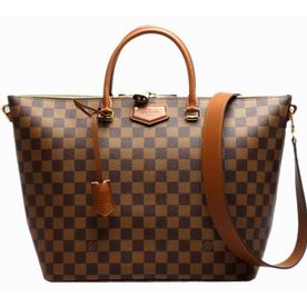 Louis Vuitton Damier Ebene Canvas Belmont Handbag N63169