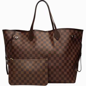 Louis Vuitton Damier Ebene Canvas Neverfull Bag GM N41357