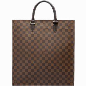 Louis Vuitton Damier Ebene Canvas Sac Plat Handbag N51140