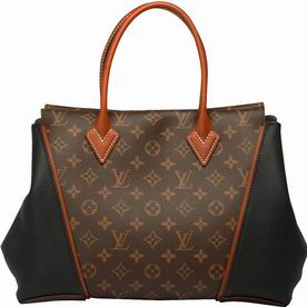 Louis Vuitton Monogram Canvas Leather W PM Black M40942