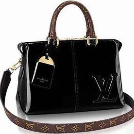 Louis Vuitton Patent Leather Tote Miroir Bag Black M54626
