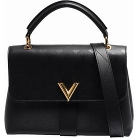 Louis Vuitton Cowhide Leather Very One Handle Black Bag M51989