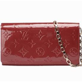 Louis Vuitton Monogram Vernis Chaine Wallet Pomme DAmour M90091