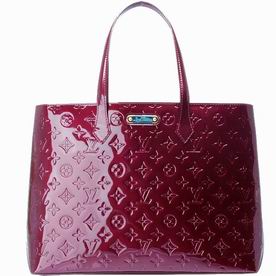 Louis Vuitton Monogram Vernis Wilshire MM Rouge Fauviste M91646