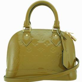 Louis Vuitton Monogram Vernis Alma BB Olive Green M91584