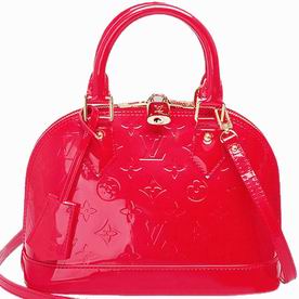 Louis Vuitton 2012 Monogram Vernis Alma BB Orange Sunset M91698