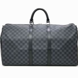 Louis Vuitton Dammier Graphite Canvas Keepall 55 With Strap N41413
