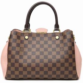 Louis Vuitton Damier Ebene Canvas & Cuir Taurillon Leather Brittany M41674