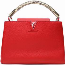 Louis Vuitton Full-Grain Taurillon Leather & Python Capucines MM M91899