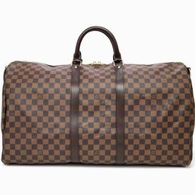 Louis Vuitton Damier Canvas Keepall 55 With Strap N41414