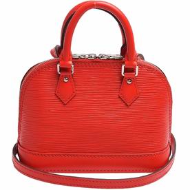 Louis Vuitton Classic EPI Leather Alma Nano Zipper Calfskin Bag In Pappy Red M50516