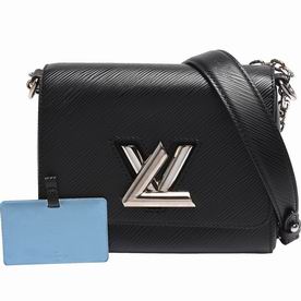 Louis Vuitton Epi Leather Twist PM Shoulder Bag Black M50332