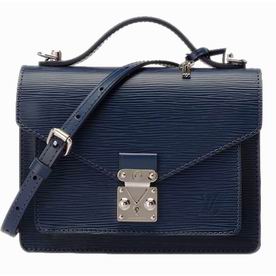 Louis Vuitton 2013 Epi Leather Monceau BB Bag Blue M40785