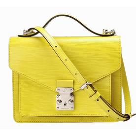 Louis Vuitton EPI Leather Pistache Monceau BB Lemon M40978