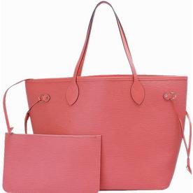 Louis Vuitton Epi Leather Neverfull MM Tote Bag Hot Pink M41093