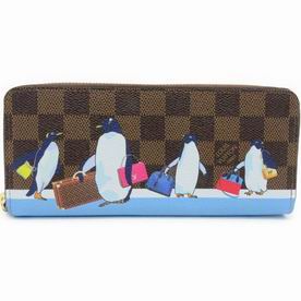 Louis Vuitton Damier Ebene Canvas Clemence Wallet N64425