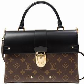 Louis Vuitton Monogram Canvas Body & smooth Epi Leather Flap One Handle Flap Bag MM M43125
