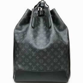 Louis Vuitton Explorer Monogram Eclipse Canvas Bucket Backpack M40527