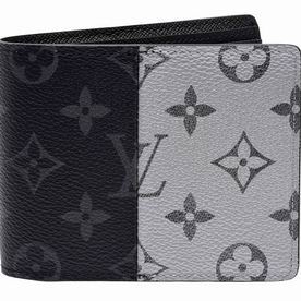 Louis Vuitton Monogram Eclipse Split Coated Canvas Multiple Wallet M63025
