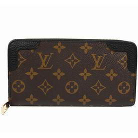 Louis Vuitton Monogram Canvas Zippy Wallet Retiro Black M61188